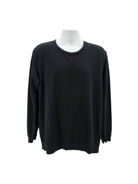 Goodlife Mens XL Sweatshirt Black Crewneck Long Sleeve Pullover Stretch USA